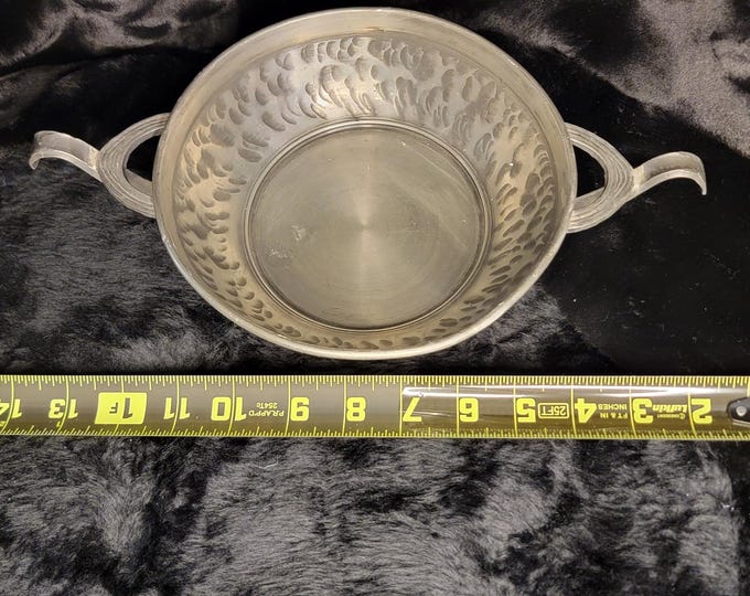 Vintage Handmade Pewter Bowl