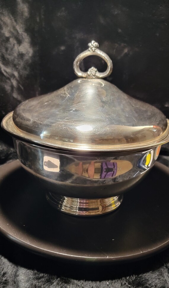 Vintage Raimond Silver-Plated Trophy Bowl with Lid – 1974 Engraved Award