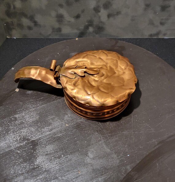 Vintage Gregorian Copper Silent Butler: Mid-Century Table Crumb Catcher