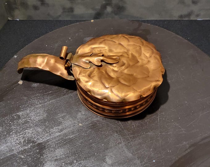 Vintage Gregorian Copper Silent Butler: Mid-Century Table Crumb Catcher