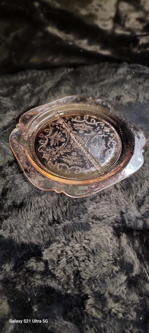 VTG Indiana Glass Divided Dish Pink