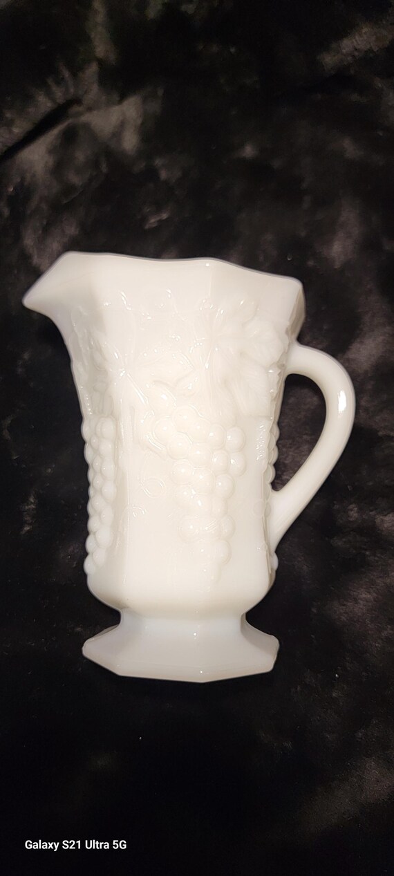Vintage Anchor Hocking White Milk Pitcher