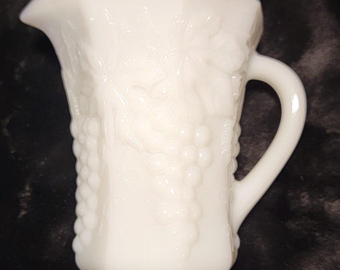 Vintage Anchor Hocking White Milk Pitcher