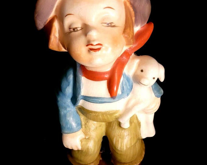 Vintage LIpper & Mann Boy with Lamb Figurine
