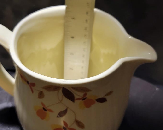 Vintage Hall's Autumn Leaf Creamer | 1940s USA Kitchenware