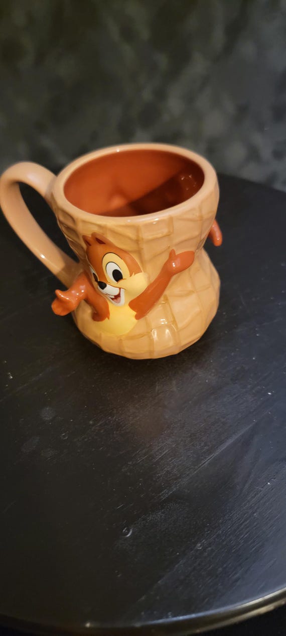 Disney Parks Chip Mug | Authentic Disney Parks Ceramic Coffee Cup | Chip ‘n Dale Collectible