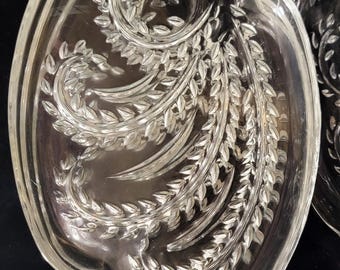 Federal Ware Vintage Glass Homestead Snack Plates