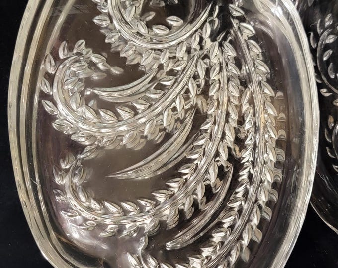 Federal Ware Vintage Glass Homestead Snack Plates