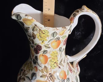 Lovely Formalities Eden Fruit Chintz Collection Pitcher