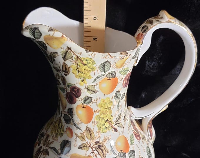 Lovely Formalities Eden Fruit Chintz Collection Pitcher