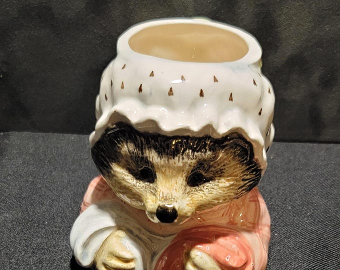Enesco Mrs. Tiggy Wingle Beatrix Potter Ceramic Hedgehog - Cottagecore Decor