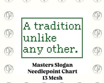 Gráfico de bordado con eslogan de los maestros, 18 mallas / Descarga digital instantánea