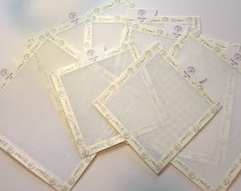 Lienzo para tapicería en blanco de 18 mallas (paquete de 3)