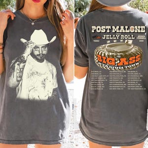 Shirt Jelly Roll Post Malone, T-shirt Jelly Roll Concert, Post Merch, Shirt Posty, Western graphic T-shirt, outfit countrymuziektour