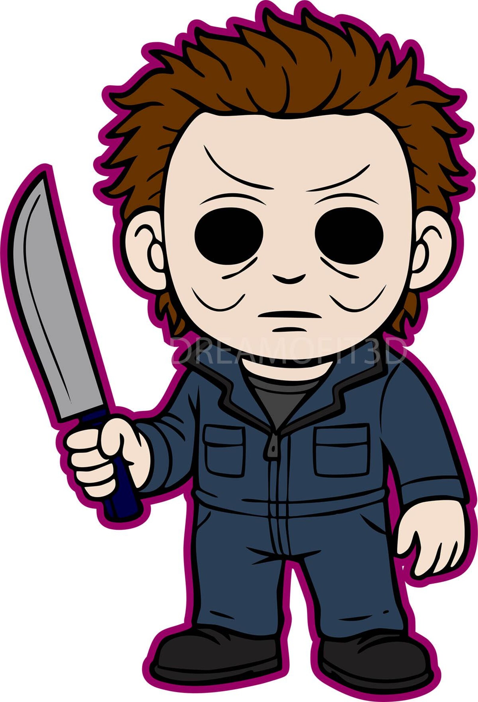 Kid Slasher Sticker Horror Sticker | Michael Myers | Halloween | Horror Fan Sticker ...