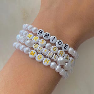 Custom Pearl Bead Bracelets
