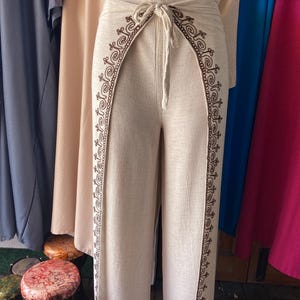 Moroccan Linen Loose Trousers - soft and comfortable with high quality fabric.
