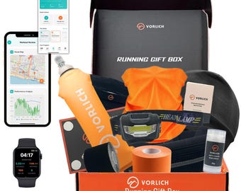 Runner's Gift Box: 13 Running Essentials - Including Running Belt, Headtorch & Training App - FAST UK Delivery
