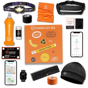 Caja de regalo para corredores: 13 artículos esenciales para correr (incluye cinturón, linterna frontal y app de entrenamiento) - Entrega rápida en EE. UU. imagen 5
