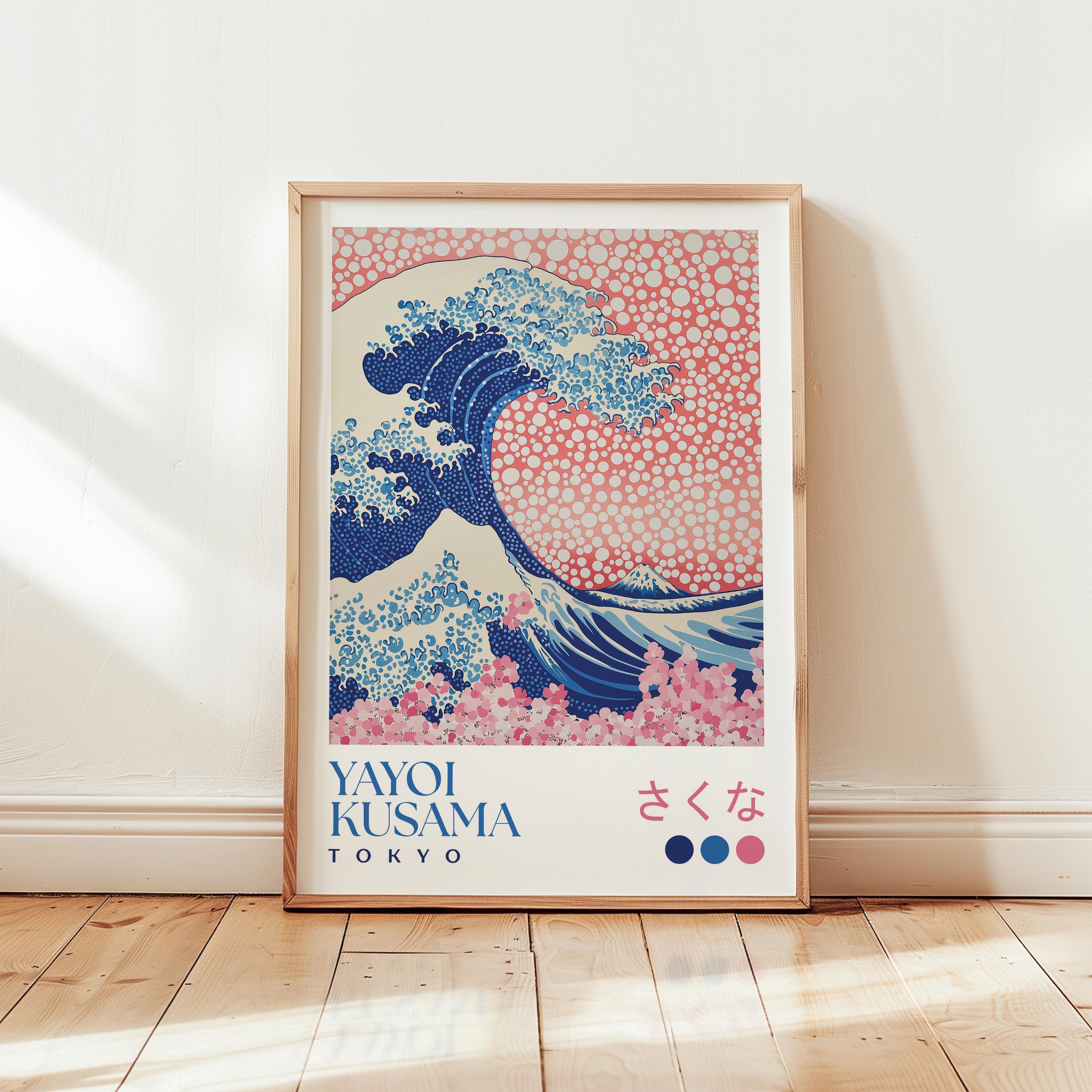 Yayoi Kusama Inspired Print: Japanese Abstract Art Poster - Etsy