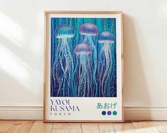 Yayoi Kusama Jellyfish Print – Japanese Modern Art Poster