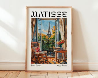 Henri Matisse Eiffel Tower Print: Colorful Paris Wall Art