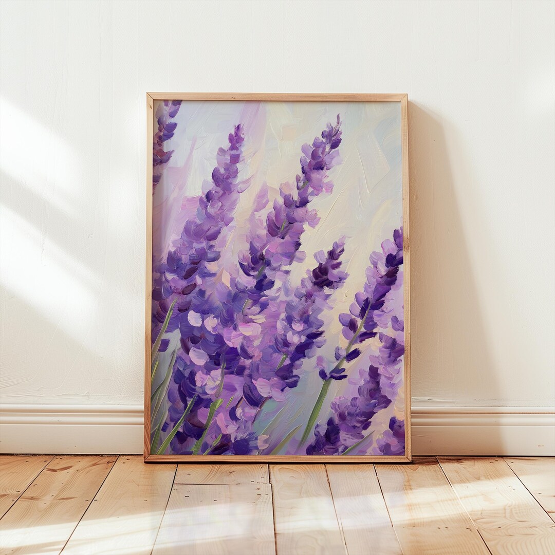 Georgia O'keeffe Purple Lavender Print - Elegant Artwork- Botanical ...