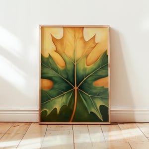 Georgia O'Keeffe Maple Leaf Print: Botanical Art Poster