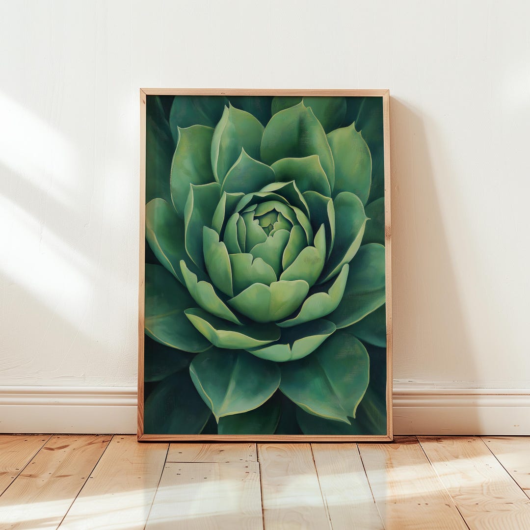 Georgia O'keeffe Succulent Art Print: Botanical Living Room Wall Decor ...