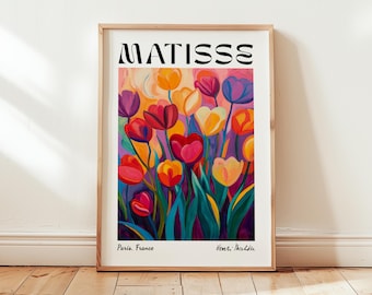 Henri Matisse Tulip Print: Colorful Modern Art Poster