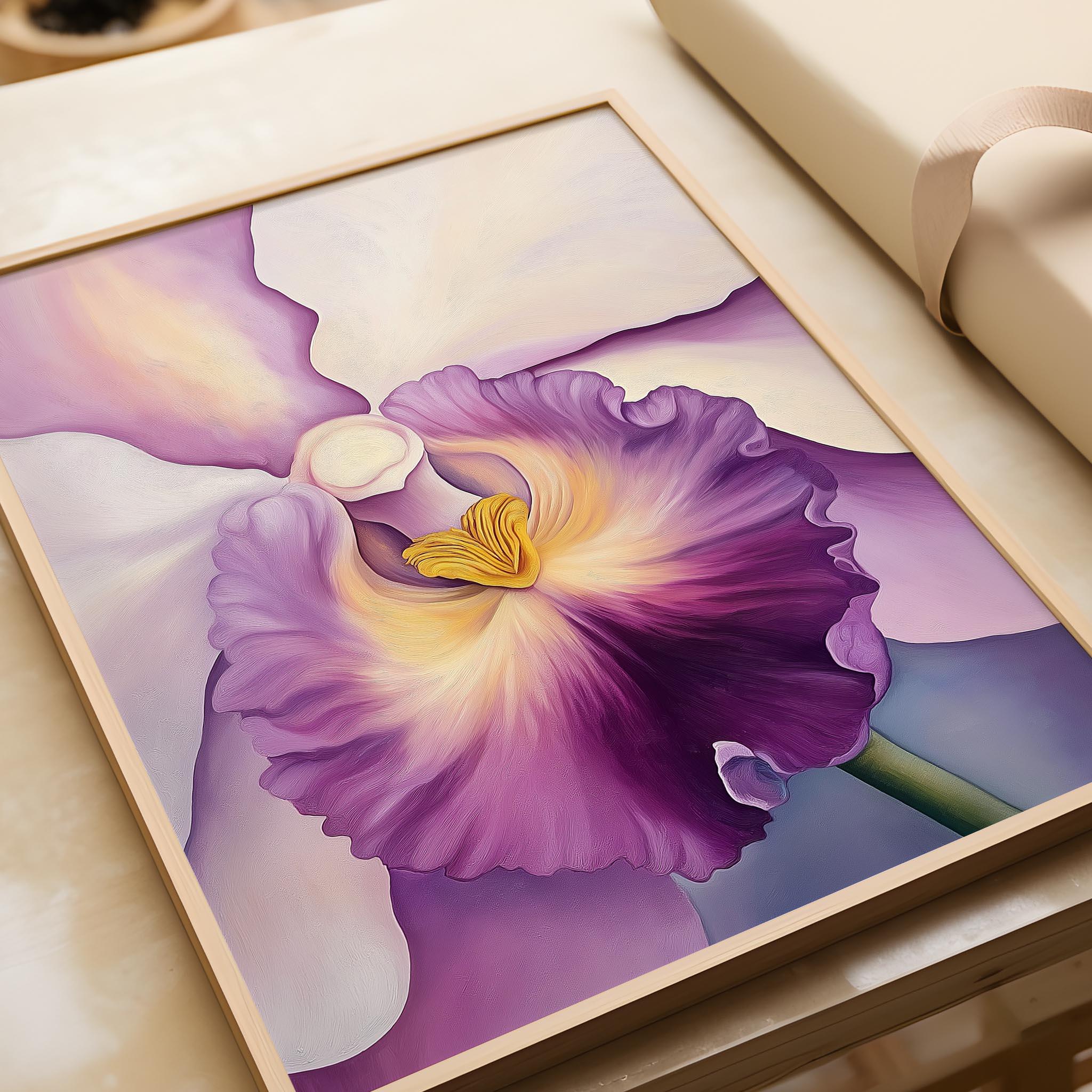 Georgia O'keeffe Orchid Art Print: Purple Floral Poster - Etsy Israel