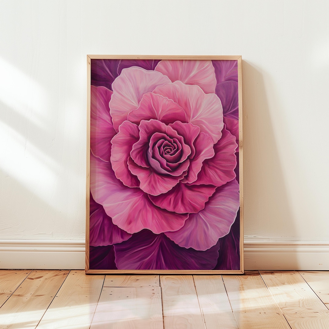 Georgia O'keeffe Pink Rose Art Print: Modern Floral Poster - Etsy