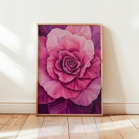 rose pink様絵画 Georgia O'keeffe Pink Rose Art Print: Modern Floral Poster - Etsy