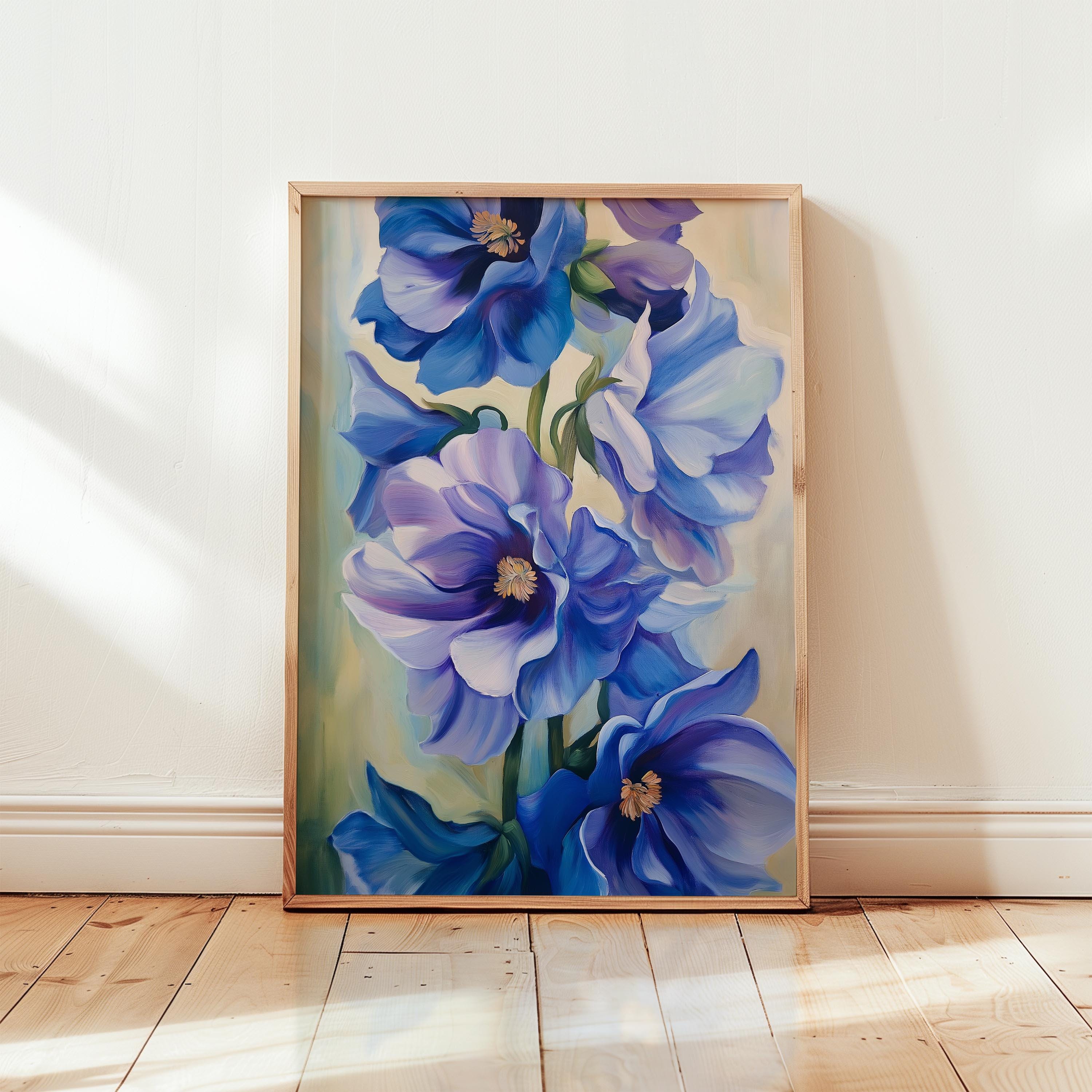 Georgia O'keeffe Inspired Floral Art Print: Modern Botanical Home
