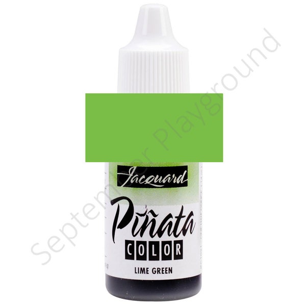 Jacquard, Couleur Piñata, Encre à alcool, Encre à alcool vert citron, 0,5 fl oz, Encre à alcool vert clair, Encre à alcool vert pastel