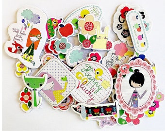 Prima, Ruby Violet Yuki, Chipboard Embellishments, Happy Cats & Dogs, Cat Chipboard, Dog Chipboard, Cat Die-Cuts, Girl, Fun Pets Chipboard