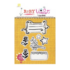 Prima, violet rubis, tampons adhésifs en caoutchouc, tampons fantaisistes, tampons herbe, tampons de journalisation, tampons fleurs. Tampons devis, tampons lignes vierges