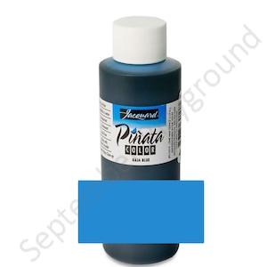 Jacquard, piñatakleur, alcoholinkt, Baja Blue alcoholinkt, 4 fl oz, blauwe alcoholinkt, mediumblauwe inkt, hemelsblauwe inkt