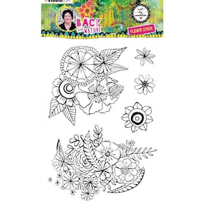 Studiolicht, Clear Stamps, Bloemstempels, Bloemenstempel hoek, Terug naar de natuur, Bloemenstapelstempels, Boeketstempels, Hoekbloemstempels, Hoekbloemstempels
