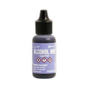 Ranger, Tim Holtz, Tinta con alcohol, Tinta Cool Peri, 0,5 fl oz, Tinta con alcohol violeta, Tinta con alcohol violeta pastel, Tinta con alcohol lila