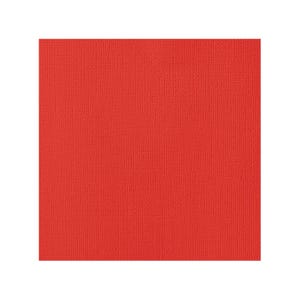 Cartulina AC, Primarios, Cartulina Rojo Brillante, 2 x 12', Textura, Peso de Cubierta de 80 libras, Calidad, American Crafts, Versátil, Alegre, Feliz