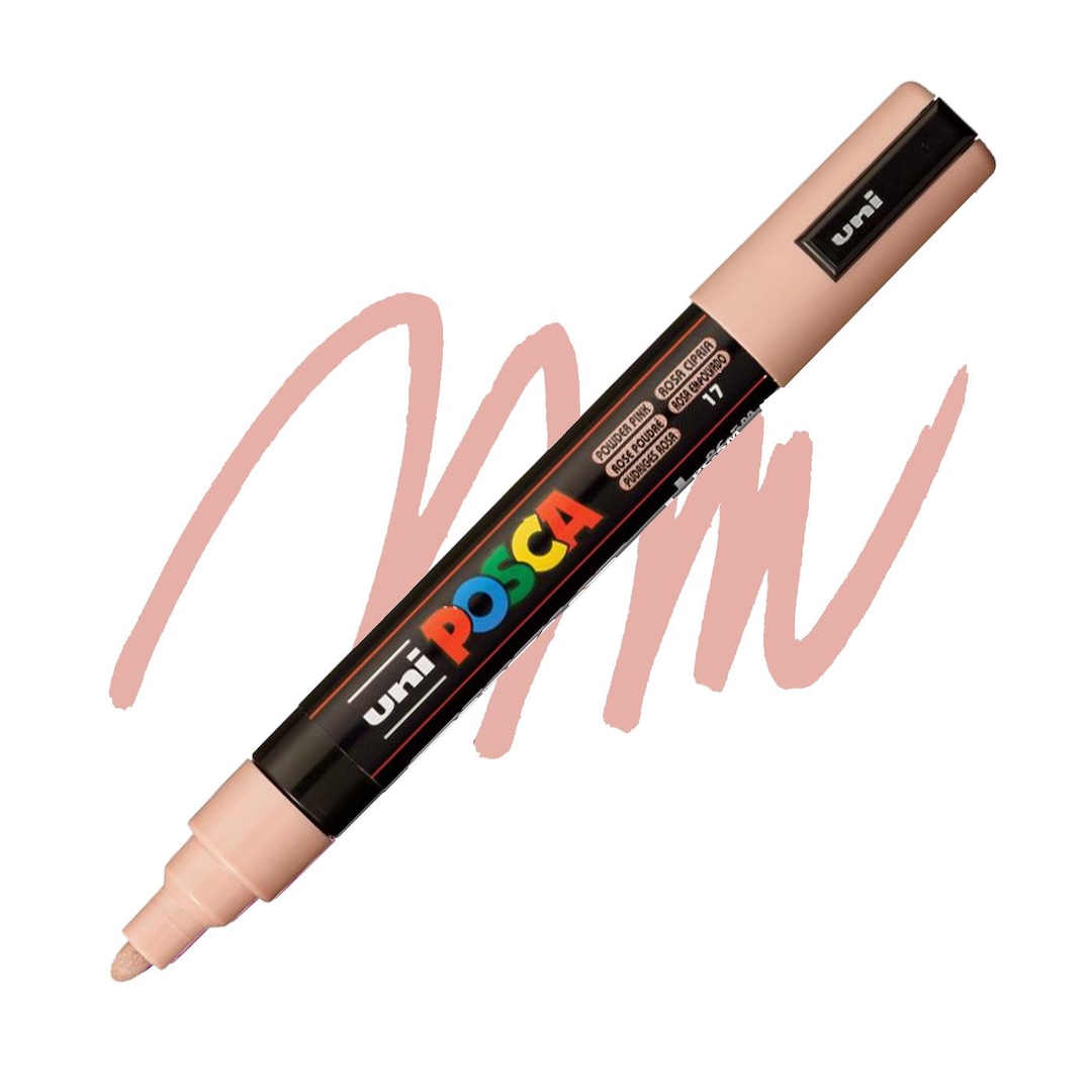 Marker Powder Posca Markers, Paint Marker, Powder Pink Paint, 5M Medium Tip, Opaque ...