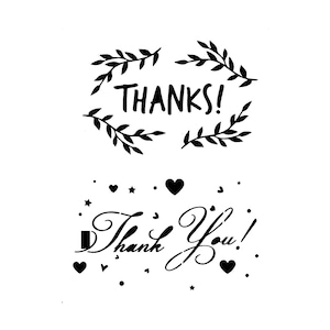 Really Great Stencils, Thank You 2 Stencil, 5.9x8&quot;, Card Making, Useful Words, Greetings, Thanks, Leaf Frame, Script, Grateful, Appreciation