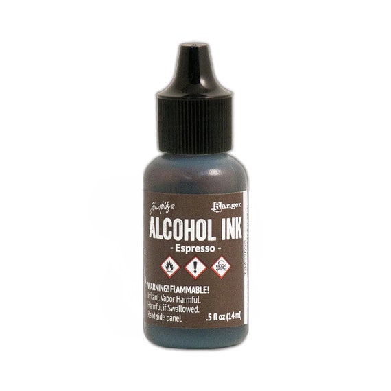 Ranger, Tim Holtz, Alcohol Ink, Espresso Alcohol Ink, .5 fl oz, Dark Brown Alcohol Ink, Bark Brown Alcohol Ink, Chocolate Brown Alcohol Ink