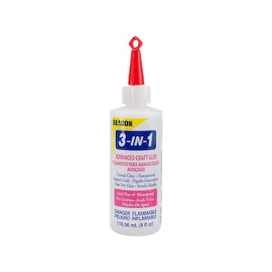 Baken, 3-in-1 geavanceerde ambachtelijke lijm, 4 fl oz, kristalhelder, sneldrogend, meerdere oppervlakken, waterdicht, stof, papier, keramiek, hout