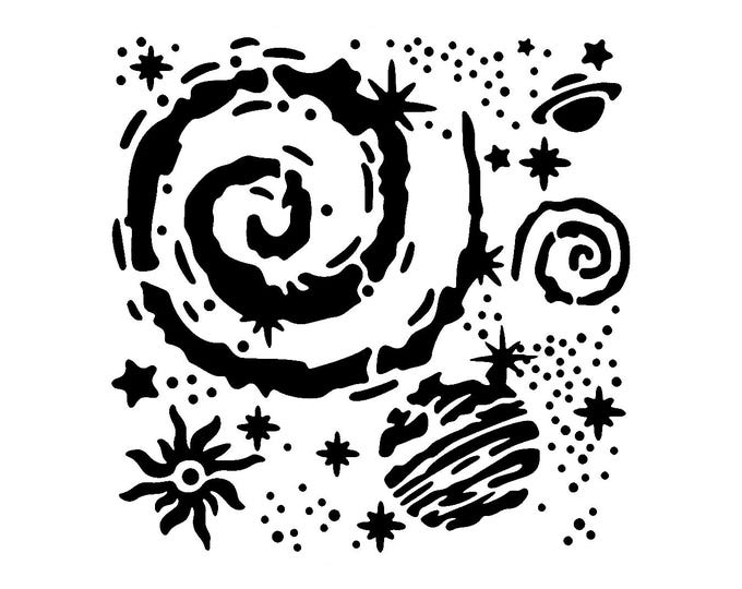 Really Great Stencils, Outer Space 2 Stencil, 6