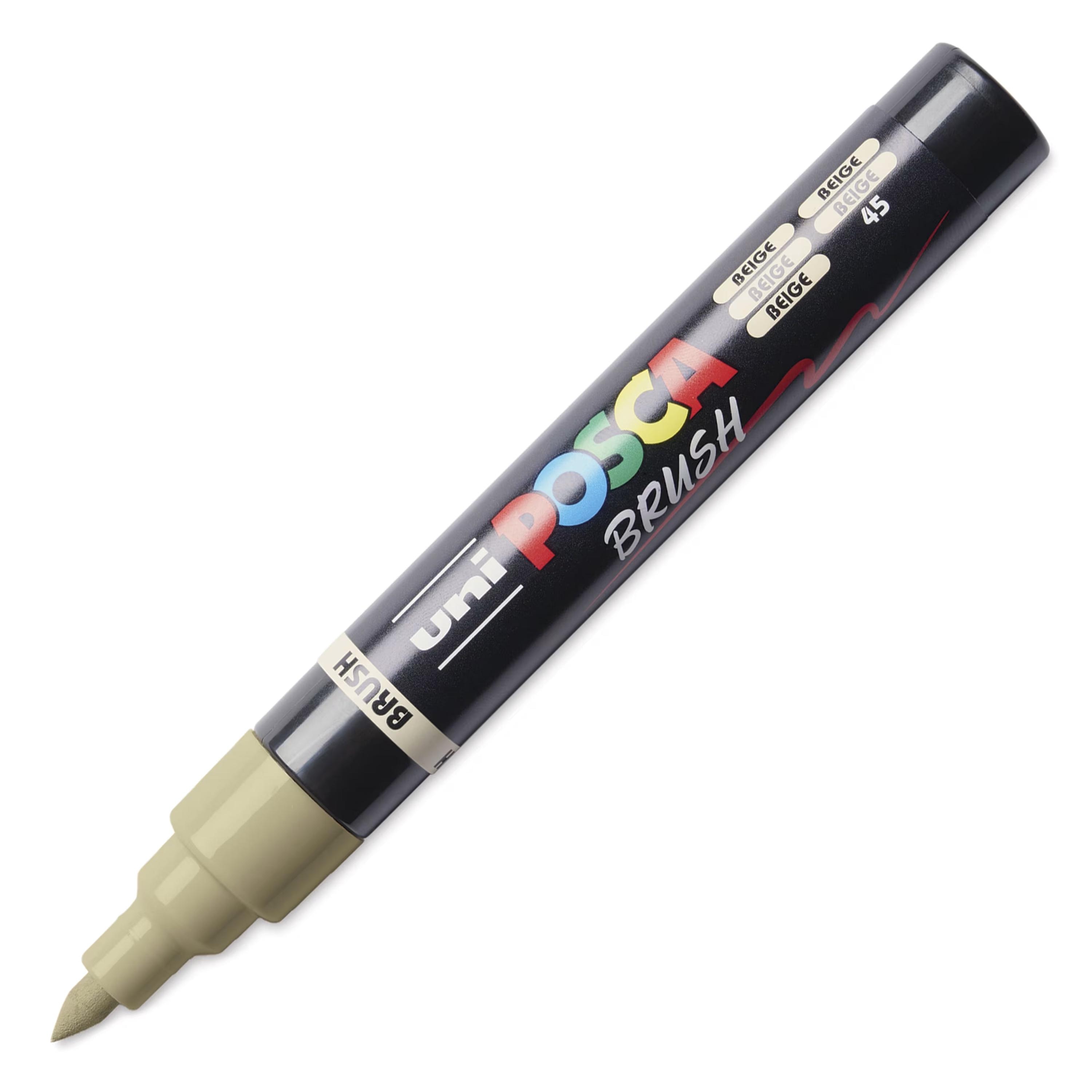 Posca Markers, Paint Marker, Beige Paint, 5BR Brush Tip, Opaque Ink ...