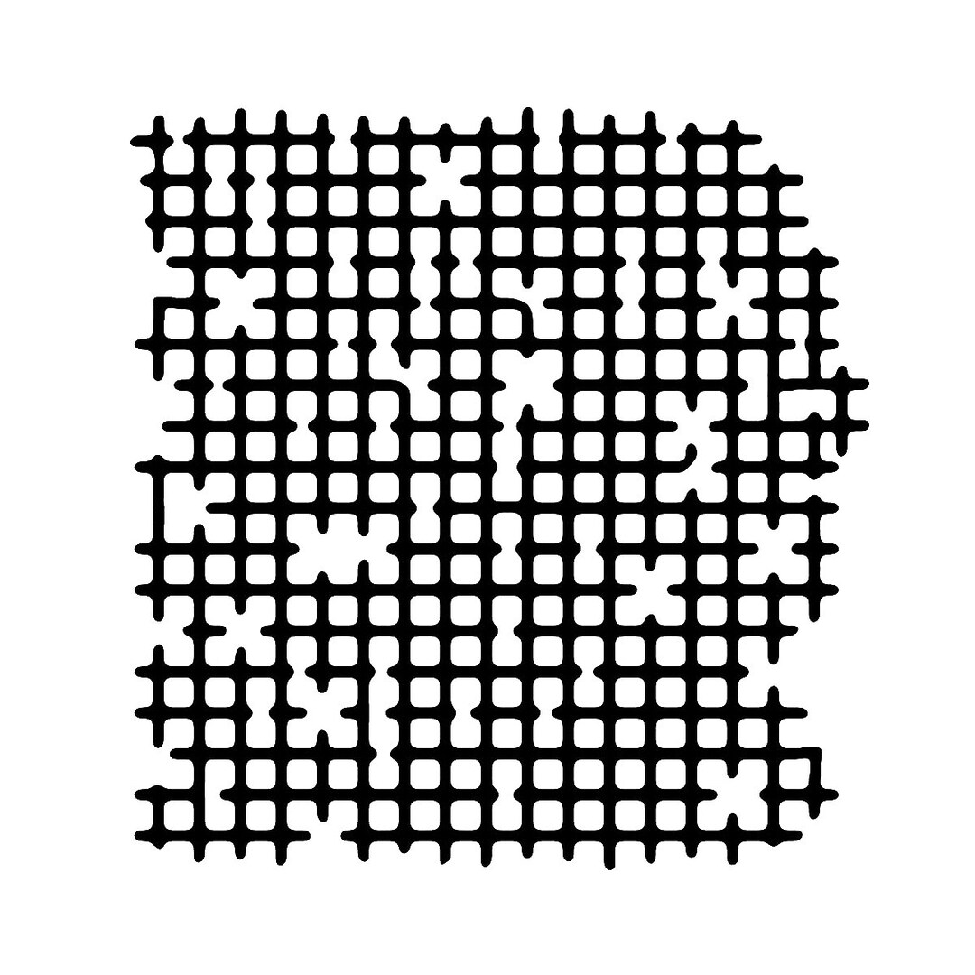 Woodware, Stencil 6, Worn Mesh Stencil, Screen Stencil, Block Stencil