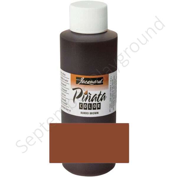 Jacquard, Piñata Color, Alcohol Ink, Burro Brown Alcohol Ink, 4 fl oz, Brown Alcohol Ink, Medium Brown Ink, Sepia Brown Alcohol Ink