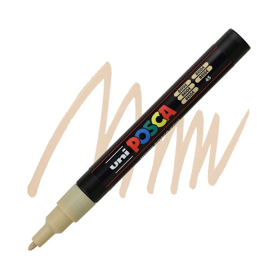 Posca Markers, Paint Marker, Beige Paint, 3M Fine Tip, Opaque Ink, Acrylic Paint Pen, Permanent Ink, Smooth Flow, Light Tan, Pastel Posca Markers, Paint Marker, Beige Paint, 3M Fine Tip, Opaque Ink, Acrylic Paint Pen, Permanent Ink, Smooth Flow, Light Tan, Pastel